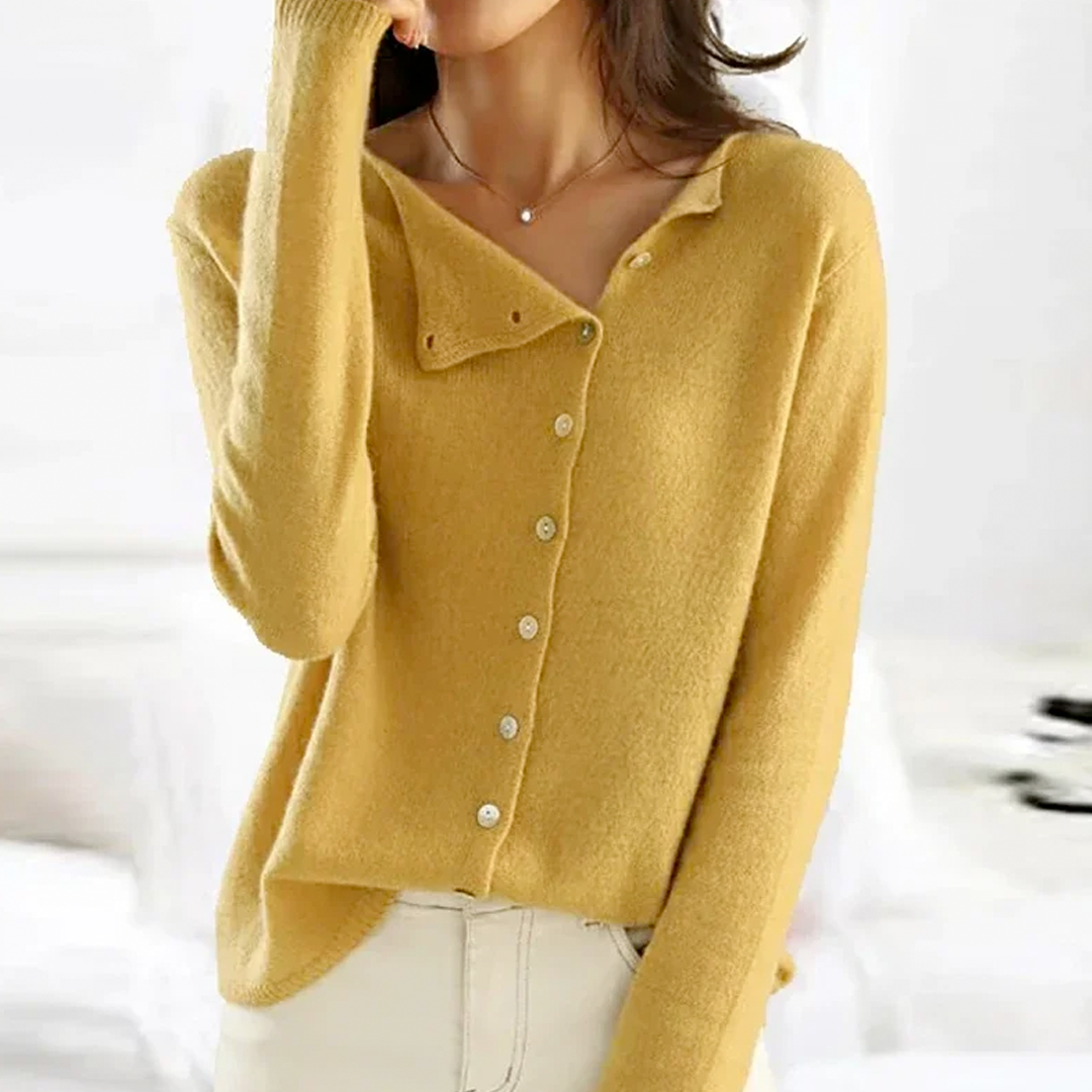 Damen Strickjacke mit Knopfleiste | Elegante