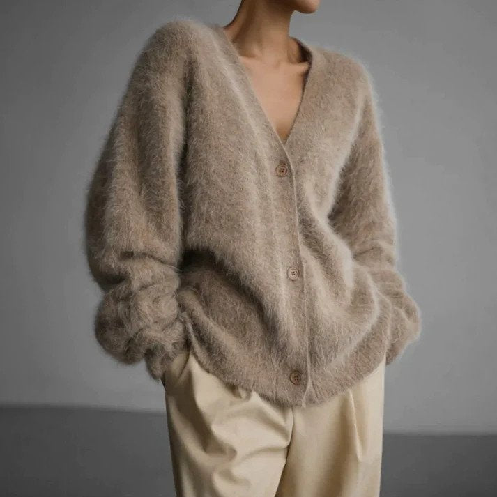 Gemütliche Strickjacke für Damen | Langarm