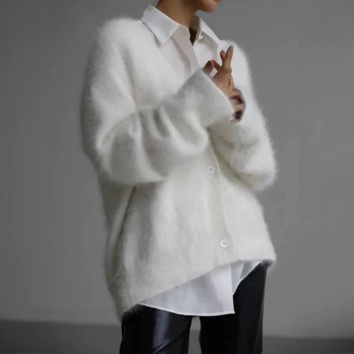 Gemütliche Strickjacke für Damen | Langarm