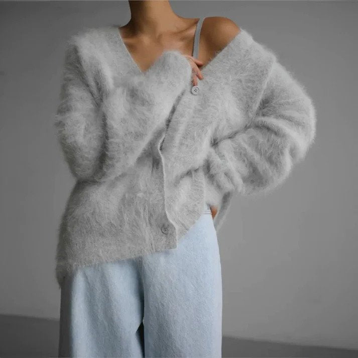 Gemütliche Strickjacke für Damen | Langarm