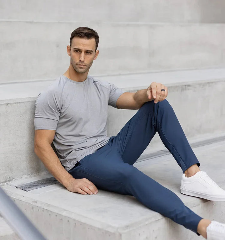 Herren Schlanke Passform Dehnbare Jogger Hose | Modern