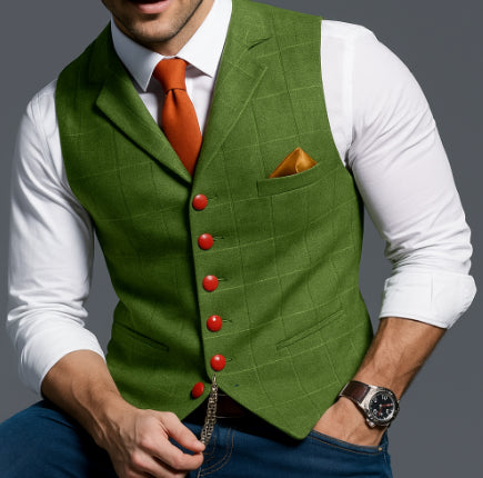 Klassische Vintage Weste Für Herren | Reverskragen