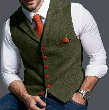 Klassische Vintage Weste Für Herren | Reverskragen