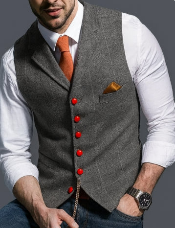 Klassische Vintage Weste Für Herren | Reverskragen