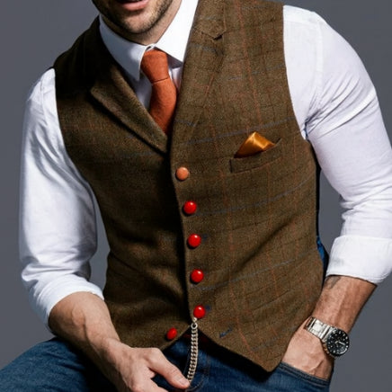 Klassische Vintage Weste Für Herren | Reverskragen