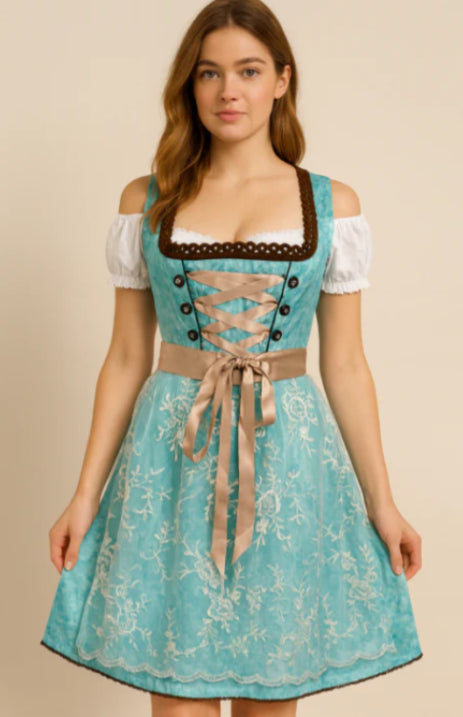Damen Stilvoll Oktoberfest Dirndl Kleid