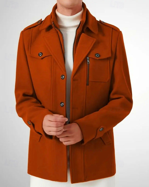 David | Herren Stilvoller Trenchcoat | Lang