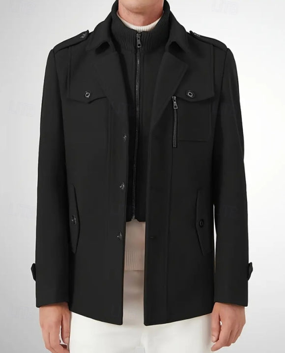 David | Herren Stilvoller Trenchcoat | Lang