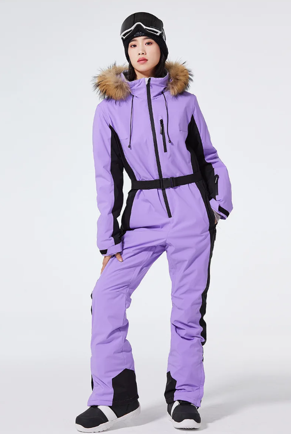 Einteiliger Skianzug für Damen | Wintersportbekleidung