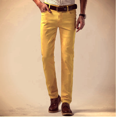 Colter | Herren Lässiges Farbig Dehnen Hose | Gerader Schnitt