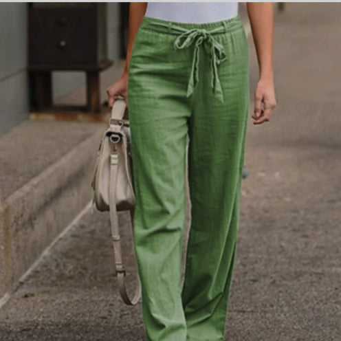 Lange Hose Für Damen Mit Gürtel | Trendy