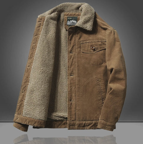 Herren Jahrgang Knopf Daunen Jacke | Warme