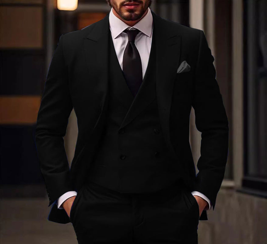 Brennan | Herren Blazer + Weste und Hose Satz | Dreiteilig