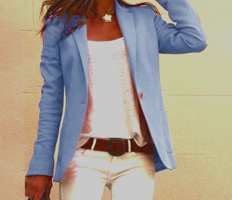 Schmaler Blazer Mit Langen Ärmeln Für Damen | Arbeit