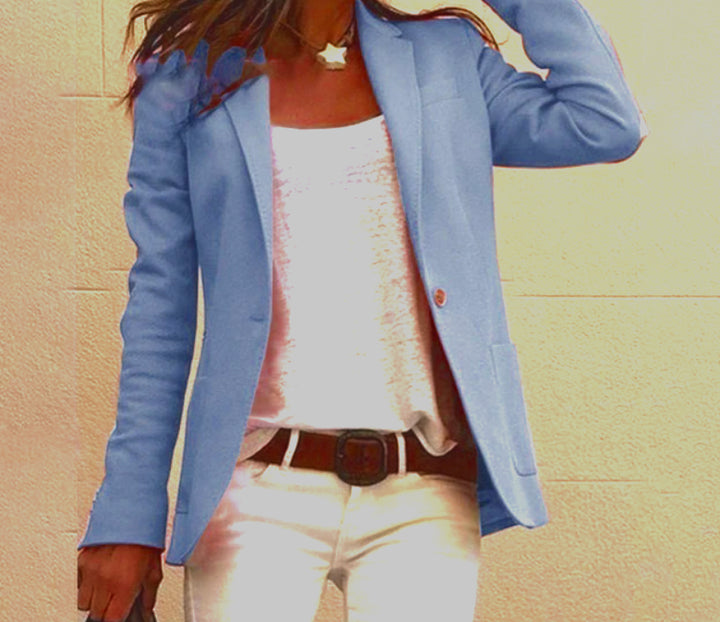 Schmaler Blazer Mit Langen Ärmeln Für Damen | Arbeit