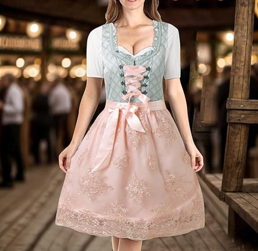 Kurzärmliges Damen Trachtenkleid | Mini