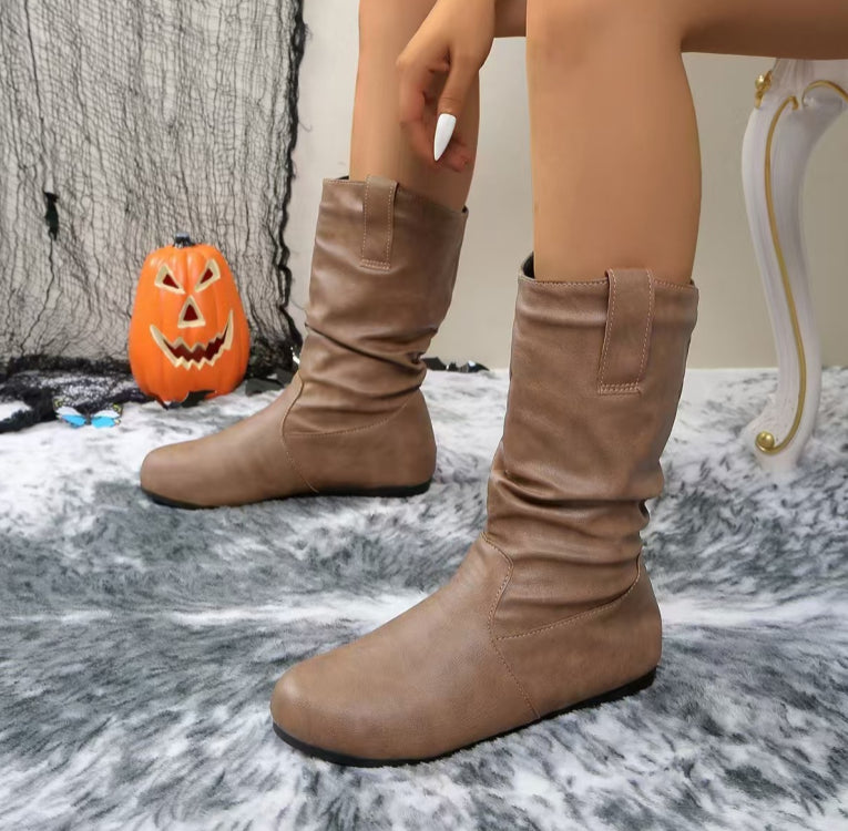 Flache Schlupfstiefeletten für Damen | Modern