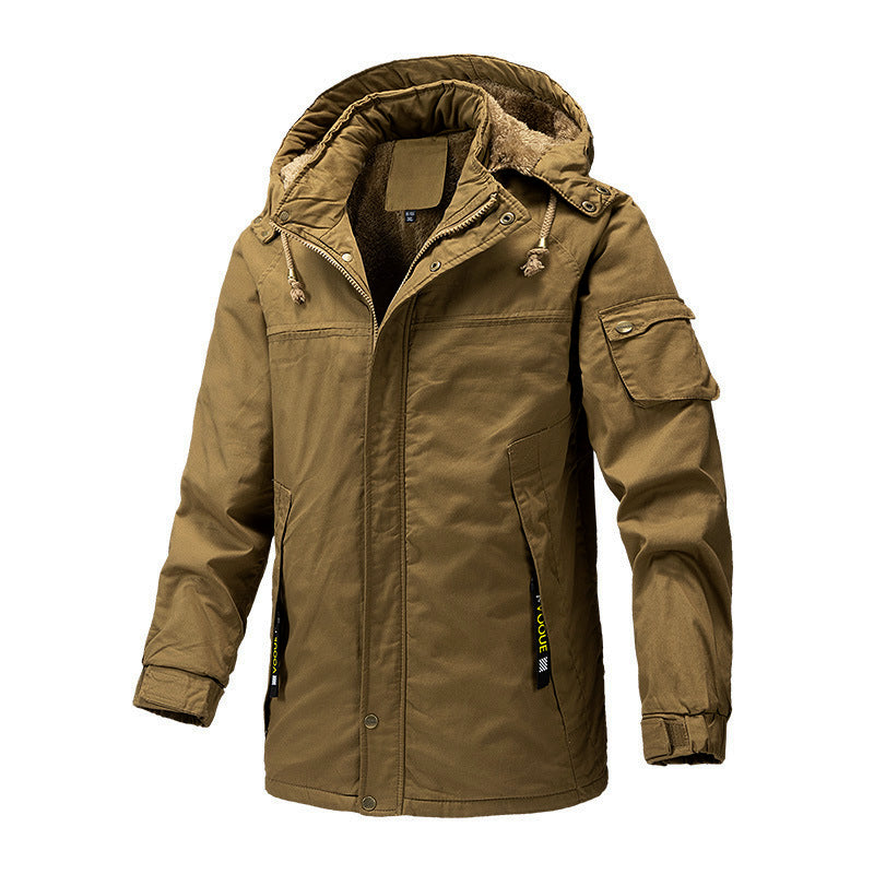 Stylische Winterjacke Mit Kapuze Für Herren | Warm