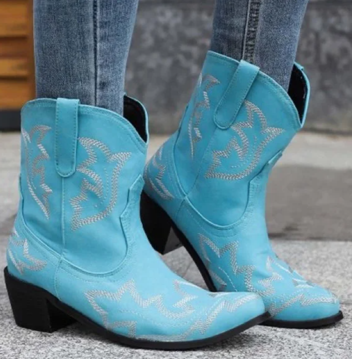 Bestickte Cowboystiefel für Damen | Sommer