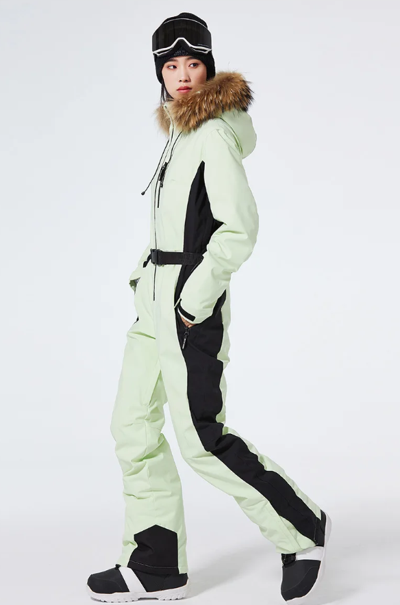 Einteiliger Skianzug für Damen | Wintersportbekleidung