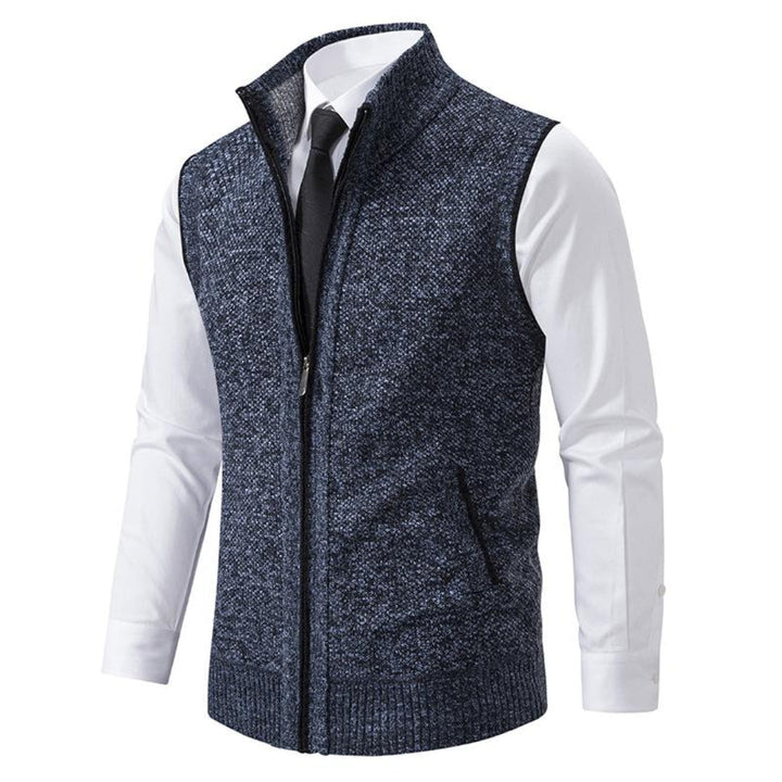 Ärmellose Strickweste Für Herren | Reißverschluss