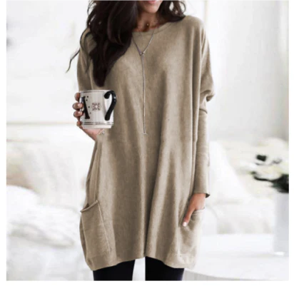 Übergroßer Langarmpullover Für Damen | Warm