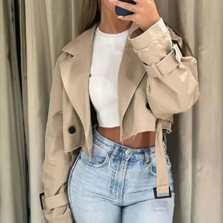 Stylischer Damen Trenchcoat | Kurz