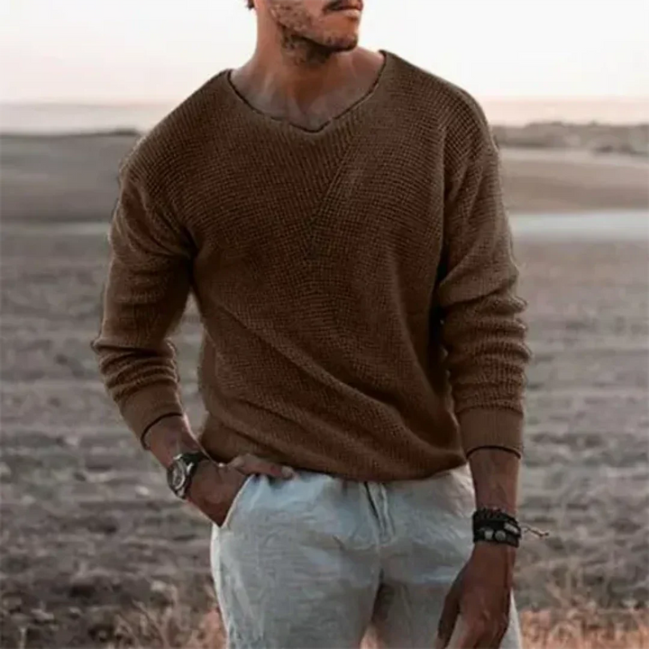 Bram | Herren Lässiger Warme Pullover | Weicher Strick
