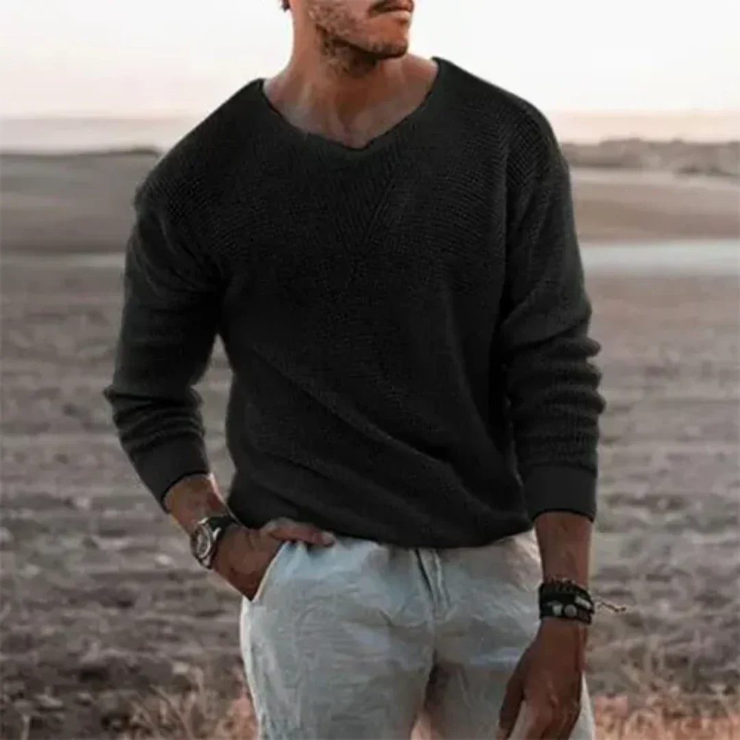 Bram | Herren Lässiger Warme Pullover | Weicher Strick