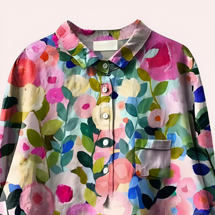 Bertan | Damen Bluse mit Blumendruck