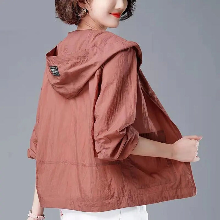 Damen Winddichte RegenJacke | Mit Kapuze