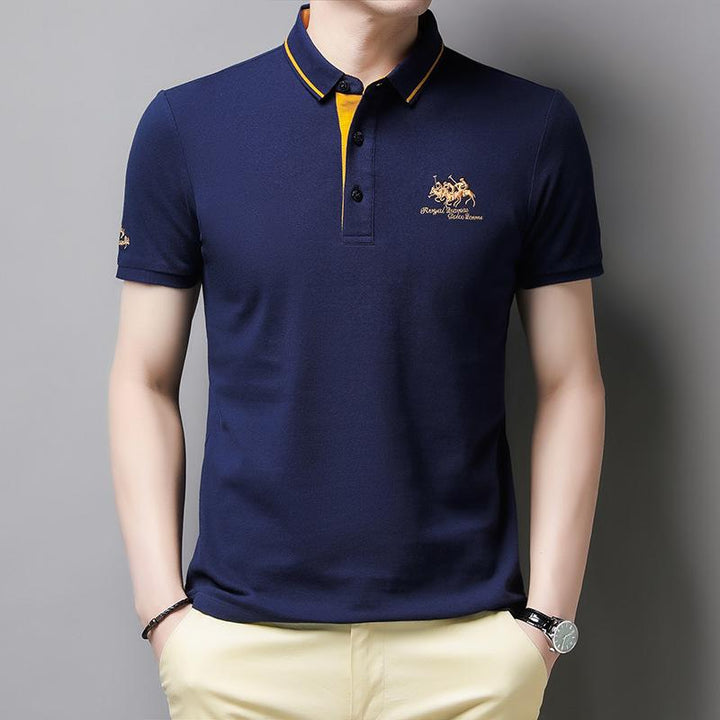 Lässiges Poloshirt Mit Knöpfen Für Herren | Kurzarm