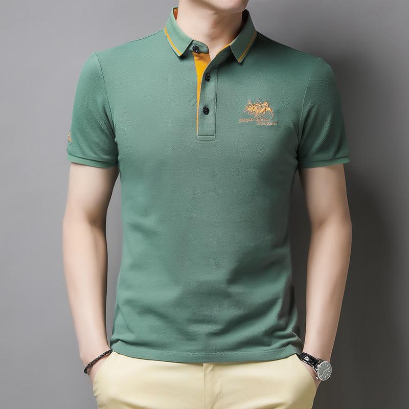 Lässiges Poloshirt Mit Knöpfen Für Herren | Kurzarm