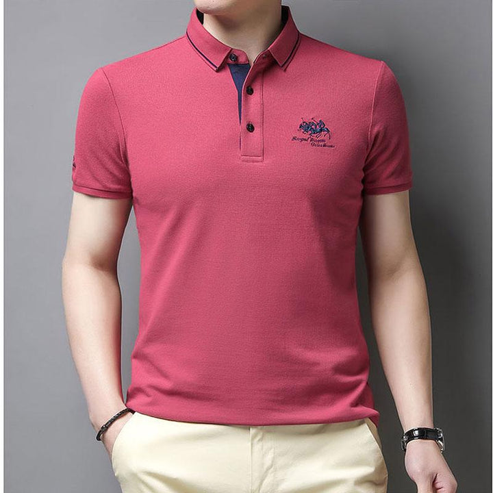 Lässiges Poloshirt Mit Knöpfen Für Herren | Kurzarm