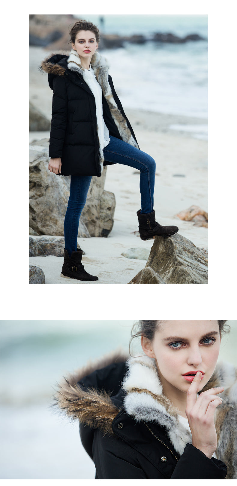 Herminy | Damen Winter Parka Jacke | Wärme