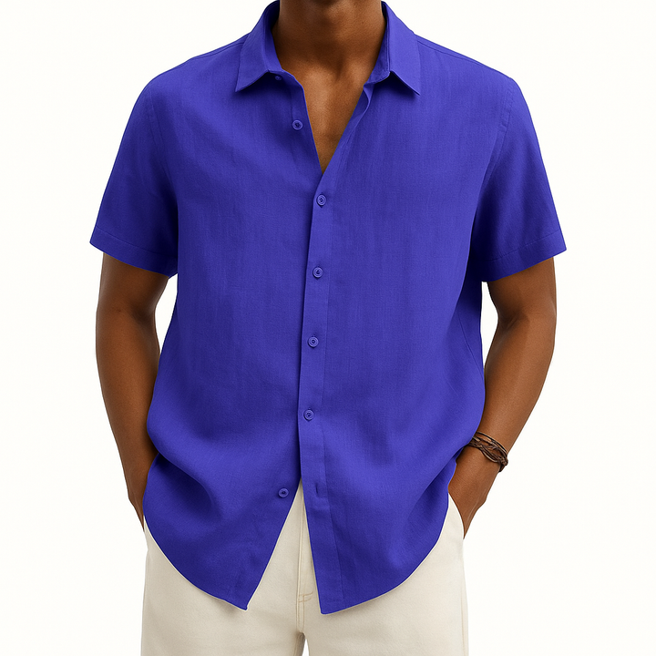 Kurzärmeliges, Lässiges Button Down Hemd Für Herren | Sommer