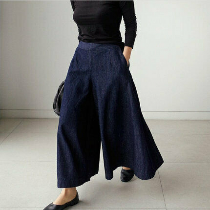 Sommerhose Mit Weitem Bein Für Damen | Klassiker