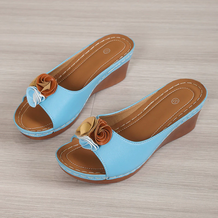 Bequeme Orthopädische Damen Sandalen | Keilabsatz