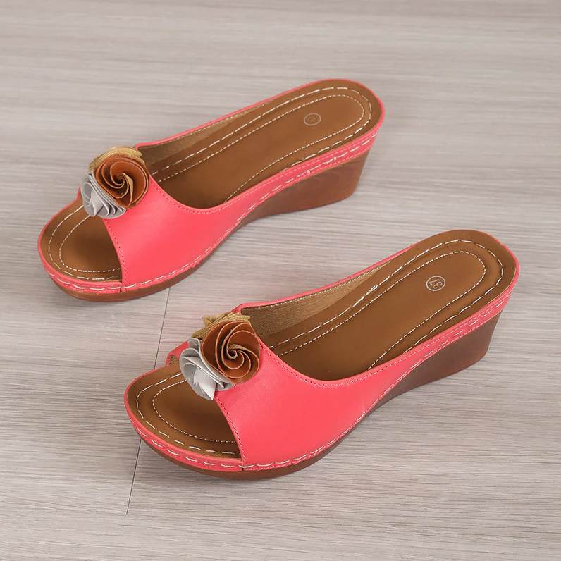 Bequeme Orthopädische Damen Sandalen | Keilabsatz