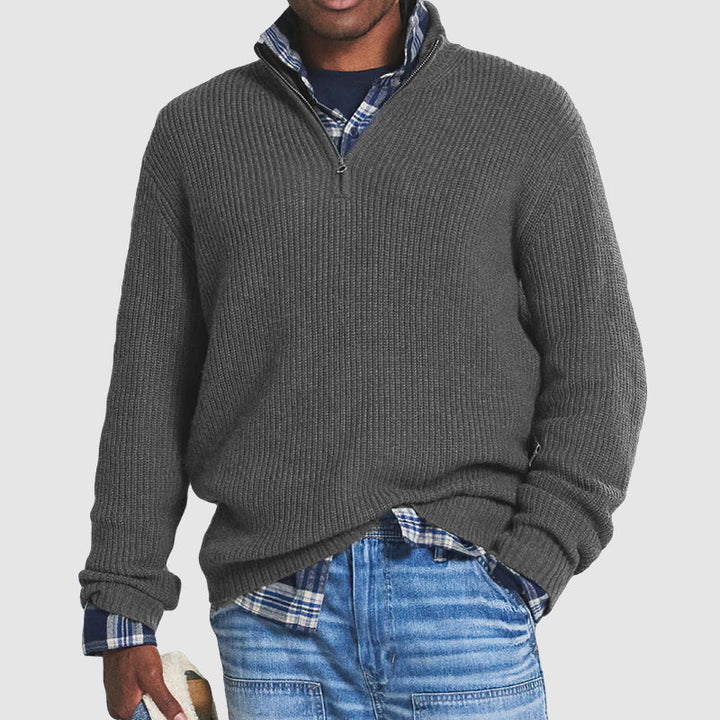 Felnan | Herren Lässiger Strick Pullover | Warme