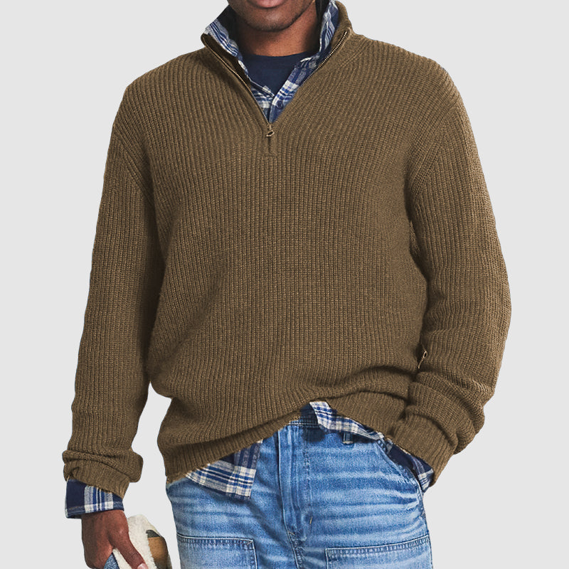 Felnan | Herren Lässiger Strick Pullover | Warme