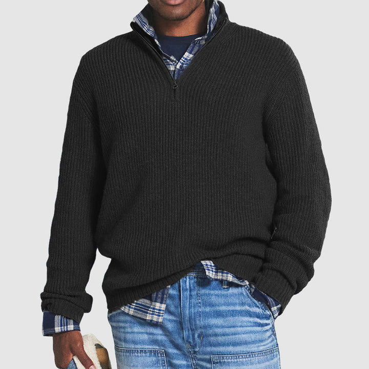 Felnan | Herren Lässiger Strick Pullover | Warme