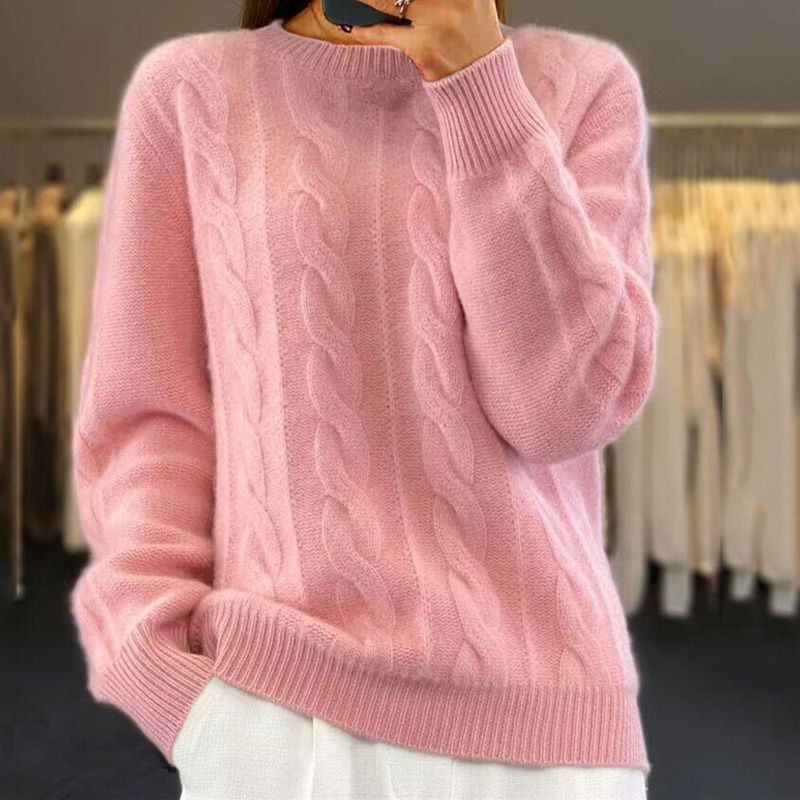 Violeta | Damen Winter Strick Pullover | Warme
