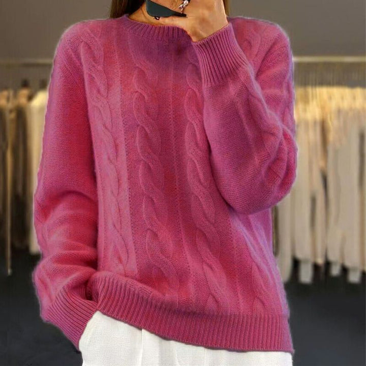 Violeta | Damen Winter Strick Pullover | Warme