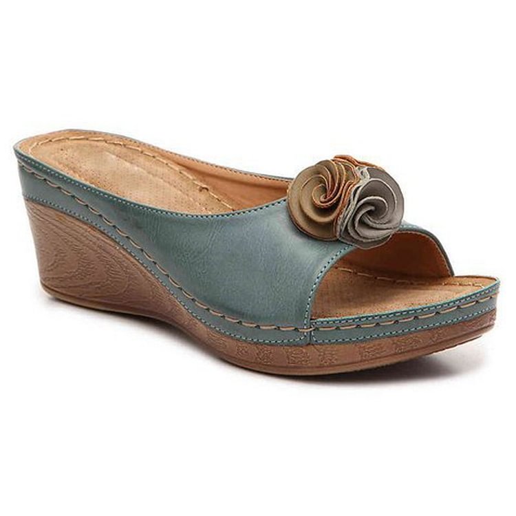 Bequeme Orthopädische Damen Sandalen | Keilabsatz