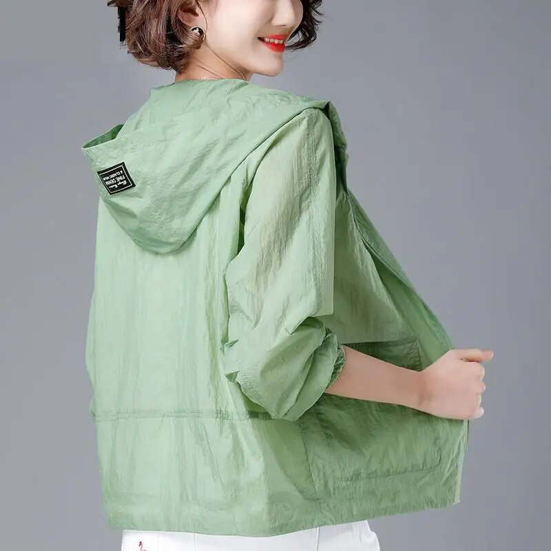 Damen Winddichte RegenJacke | Mit Kapuze