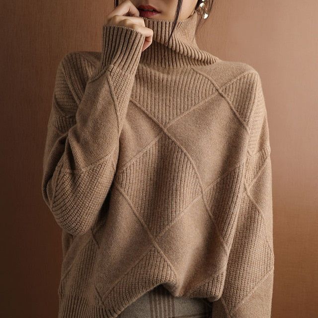 Kuscheliger Rollkragenpullover für Damen | Winter