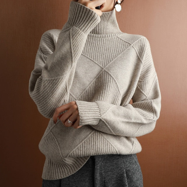 Kuscheliger Rollkragenpullover für Damen | Winter