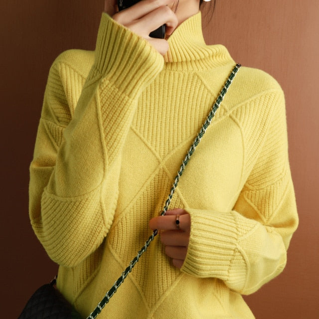 Kuscheliger Rollkragenpullover für Damen | Winter