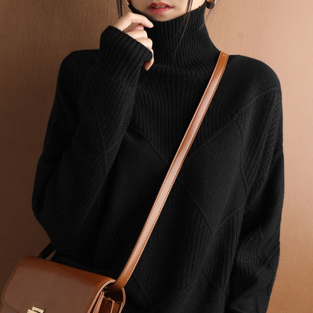 Kuscheliger Rollkragenpullover für Damen | Winter